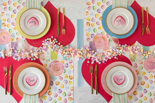 Die-cut Red Heart Placemat