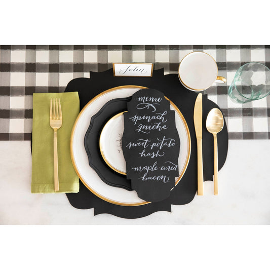 Die-cut Black French Frame Placemat