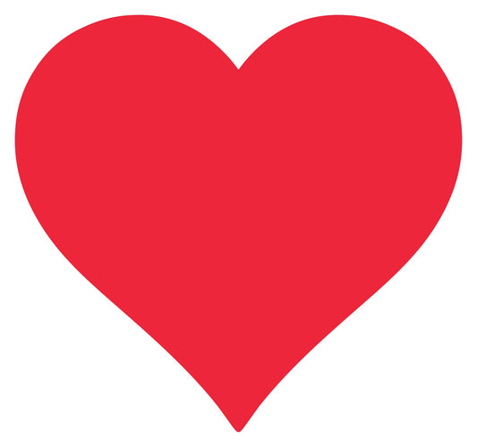 Die-cut Red Heart Placemat